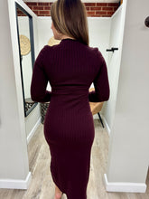 Load image into Gallery viewer, Julie Ribbed Sweater Midi Dress