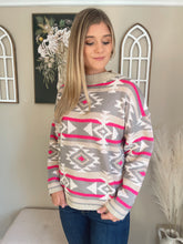 Load image into Gallery viewer, Lilah Aztec Sweater