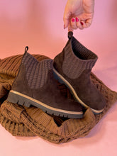 Load image into Gallery viewer, Keep Me Warm Chocolate Suede Bootie
