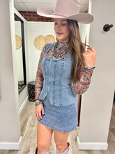 Load image into Gallery viewer, Jess Zip Up Denim Dress