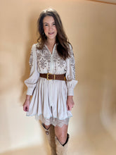 Load image into Gallery viewer, Ivory Embroidered Graphic Dress