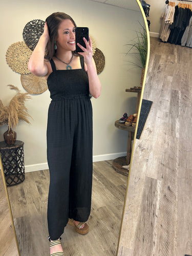 Adeline Black Jumpsuit