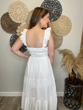 Load image into Gallery viewer, April White Maxi Dress