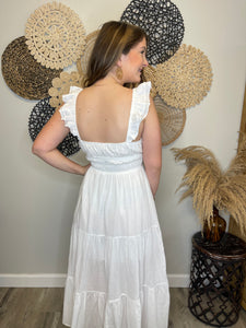 April White Maxi Dress