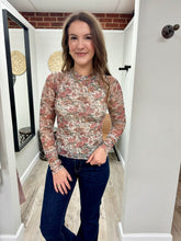 Load image into Gallery viewer, Nora Floral Mesh Long Sleeve
