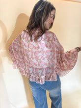 Load image into Gallery viewer, Dawn Floral Print Ruffled Mock Neck Top