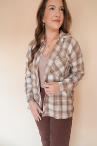Harper Brown Plaid Flannel
