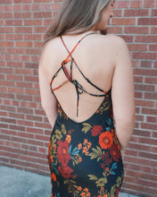 Load image into Gallery viewer, Kaylee Black Floral Dress