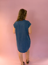 Load image into Gallery viewer, Cecilia Denim Button Down Dress