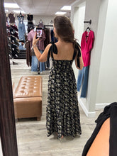Load image into Gallery viewer, Claire Black Floral Dress