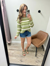 Load image into Gallery viewer, Darci Lime Sweater Top