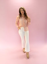 Load image into Gallery viewer, Lexy Pink Floral Sheer Top