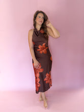 Load image into Gallery viewer, Bella Cowl Neck Floral Dress