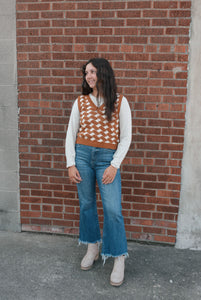 Serena Textured Sweater Vest