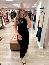 Load image into Gallery viewer, Allison Asymmetric Tassel Ribbed Dress