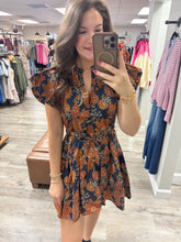 Load image into Gallery viewer, Mallory Navy Floral Dress