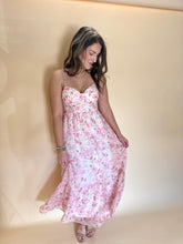 Load image into Gallery viewer, Emily Pink Floral Dress