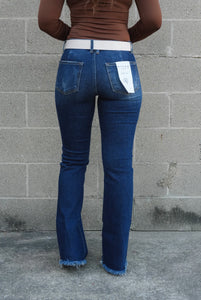 Mid Rise Tummy Control Flare Jeans