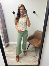 Load image into Gallery viewer, Tummy Control Mid Rise Crop Denim