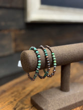 Load image into Gallery viewer, Cloud Mt. Turquoise Copper Bead Bracelets