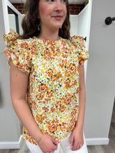 Load image into Gallery viewer, Annamarie Floral Ruffle Top