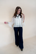 Load image into Gallery viewer, Cassidy Lace Ruffle Blouse