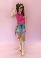 Load image into Gallery viewer, High Rise Light Wash Skort