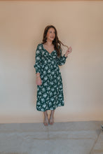 Load image into Gallery viewer, Ashlyn Green Floral Dress