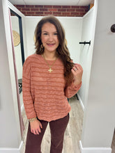 Load image into Gallery viewer, Hannah Textured Stripe Sweater