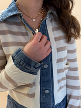 Load image into Gallery viewer, Lou Stripe Denim Button Up