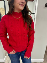 Load image into Gallery viewer, Miley Red Sweater