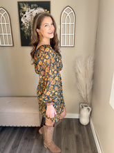 Load image into Gallery viewer, Ella Teal Floral Dress