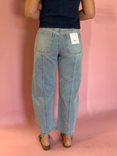 Load image into Gallery viewer, High Rise Embellished Barrel Denim
