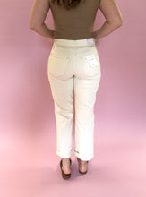 Load image into Gallery viewer, Ecru High Rise Cuffed Baggy Denim