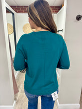 Load image into Gallery viewer, Jaydn Teal Super Soft CrewneckTop