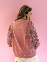 Load image into Gallery viewer, Carolyn Mauve Patchwork Top