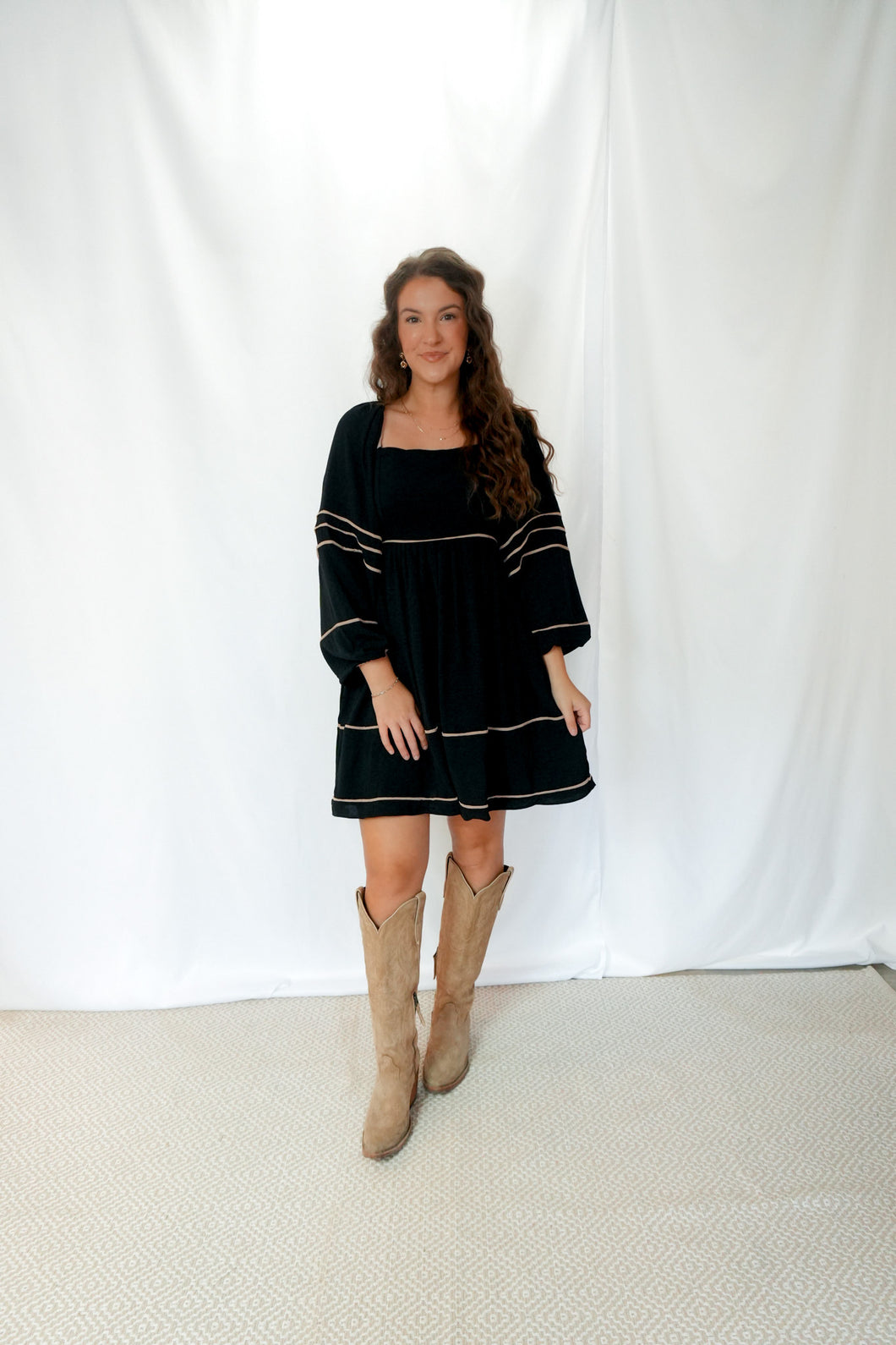Melanie Longsleeve Woven Dress