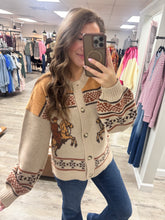 Load image into Gallery viewer, Madison Western Button Sweater