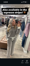 Load image into Gallery viewer, April Ribbed Striped Pullover &amp; Pants Set