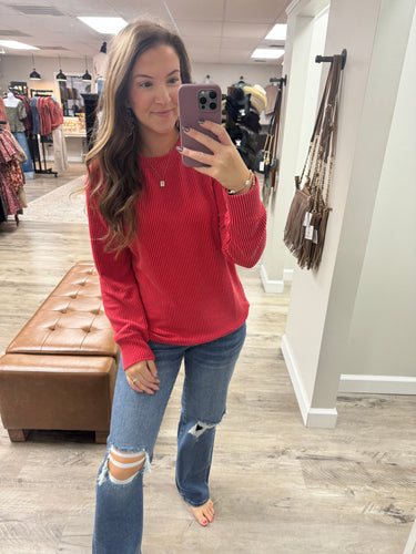 Melanie Ribbed Long Sleeve