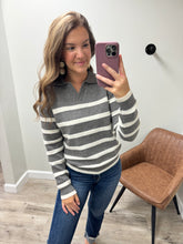 Load image into Gallery viewer, Izzy Polo Striped Sweater