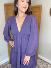 Load image into Gallery viewer, Lucie Purple Dress