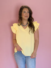 Load image into Gallery viewer, Hannah Ruffle Top