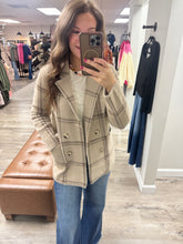 Load image into Gallery viewer, Kinsley Fuzzy Plaid Cardigan