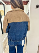 Load image into Gallery viewer, Illa Denim Sherpa Jacket