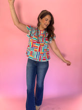 Load image into Gallery viewer, Averie Ruffle Trim Top
