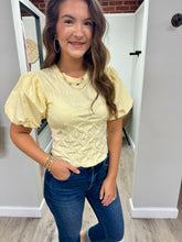 Load image into Gallery viewer, Tina Flower Puff Sleeve Top