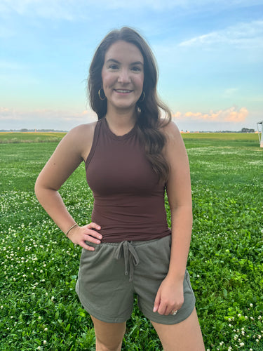Emery Olive Shorts