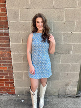 Load image into Gallery viewer, Molly Light Denim Mini Dress