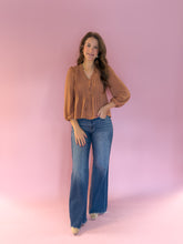 Load image into Gallery viewer, Gabbi Ruffle Terracotta Blouse
